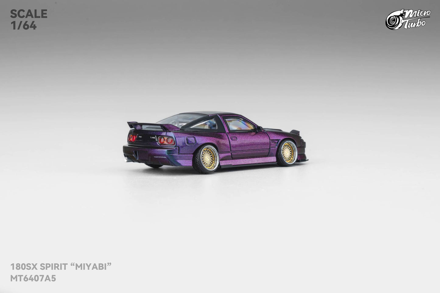 Microturbo - 1/64 Custom 180SX Spirit Miyabi - Purple Chameleon