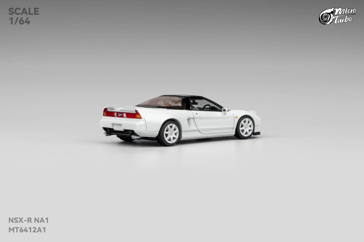 (Pre-Order) Microturbo - 1/64 Custom NSX-R - Metallic White