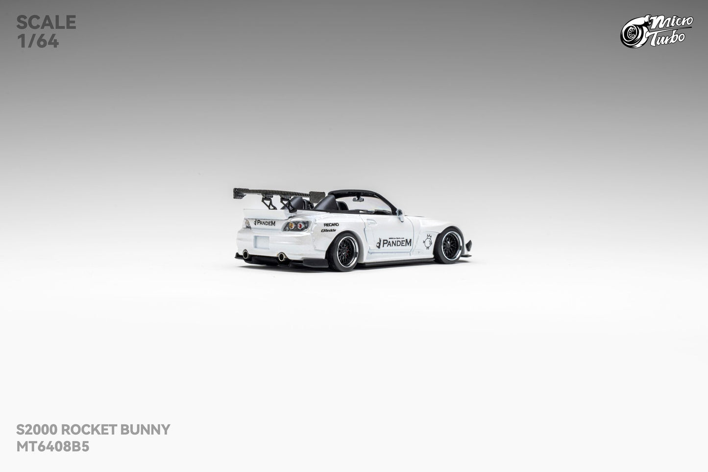 (Pre-Order) Microturbo 1/64 Custom S2000 RB - Metallic White
