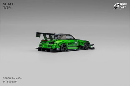 (Pre-Order) Microturbo 1/64 Custom S2000 Race Car - Metallic Green