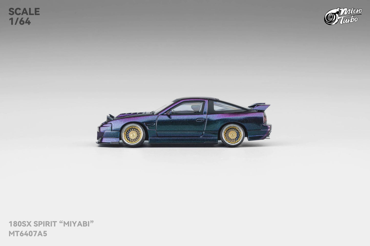 Microturbo - 1/64 Custom 180SX Spirit Miyabi - Purple Chameleon