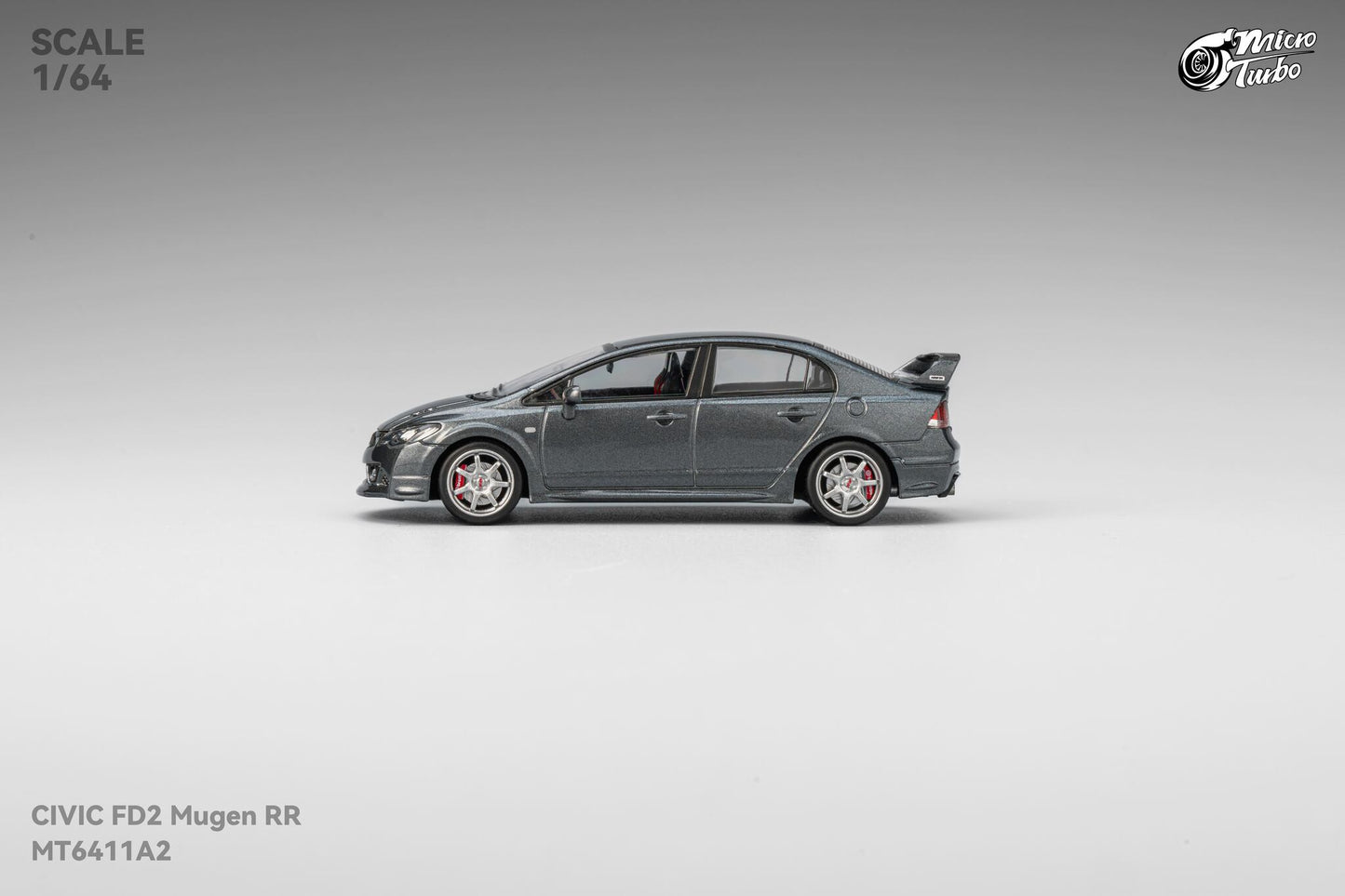 (Pre-Order) MicroTurbo - 1/64 Custom FD2 MUGEN RR - Metallic Grey