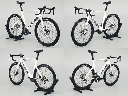 UNPAINTED/UNASSEMBLED White Mold - Hobbit Bike 1/12 Scale Plastic Road Bicycle Model Kit  - HB01-0011 - Canyon Aeroad