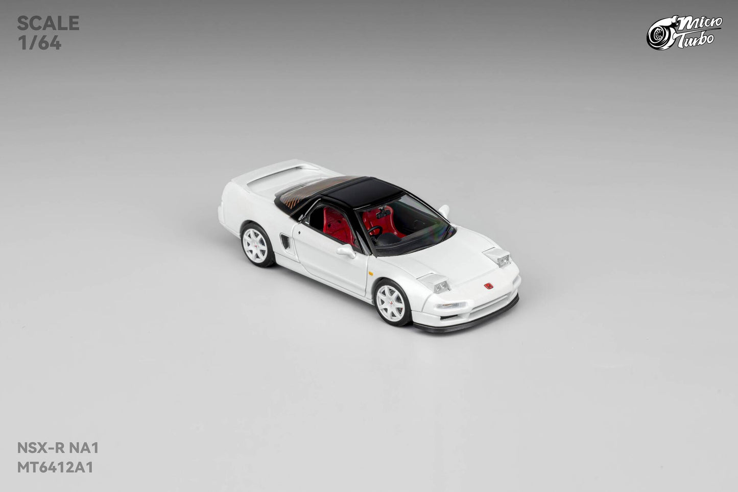 (Pre-Order) Microturbo - 1/64 Custom NSX-R - Metallic White