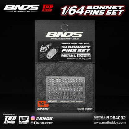 BNDS 1/64 Scale Bonnet Pins Set - BD64092