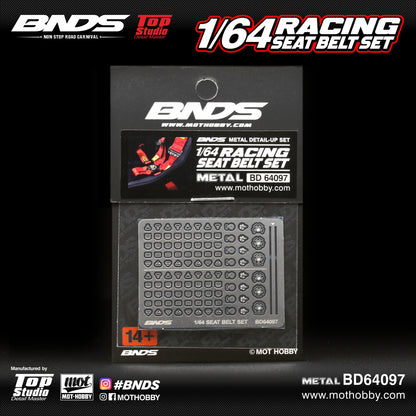BNDS 1/64 Racing Seat Belt Set - BD64097