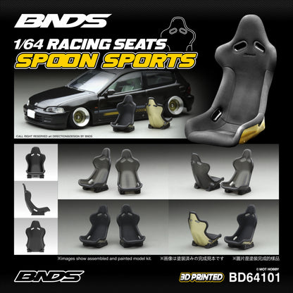 BNDS 1/64 Racing Seats Collection - BD64101/BD64102/BD64103/BD64104/BD64105/BD64106/BD64107