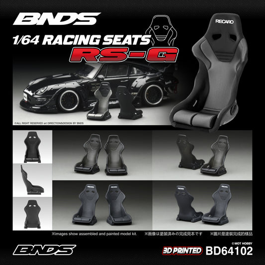 BNDS 1/64 Racing Seats - RS-G (4pcs) - BD64102
