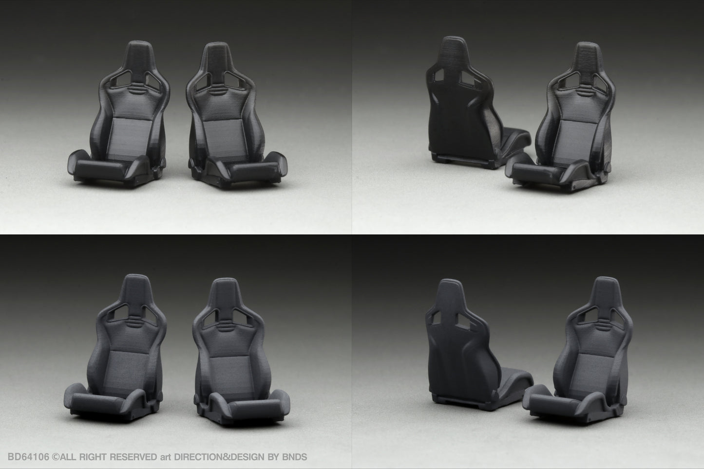 BNDS 1/64 Racing Seats Collection - BD64101/BD64102/BD64103/BD64104/BD64105/BD64106/BD64107