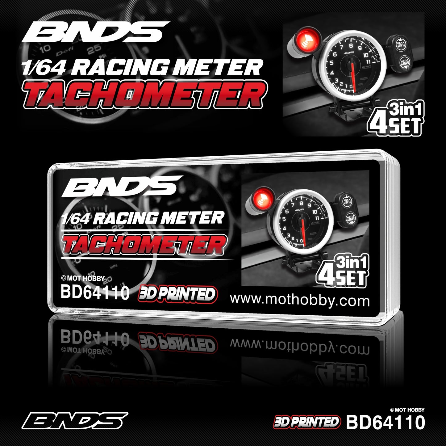 BNDS 1/64 Racing Meter Set Collection - BD64108/BD64109/BD64110/BD64111