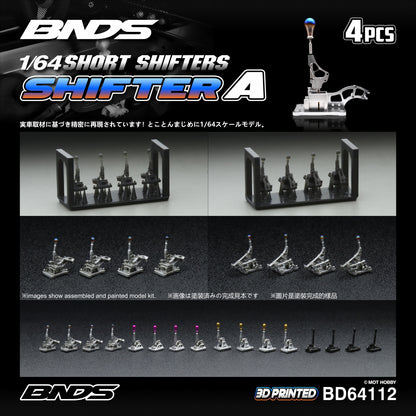 BNDS 1/64 Short Shifter Set Collection - BD64112/BD64113/BD64114/BD64115