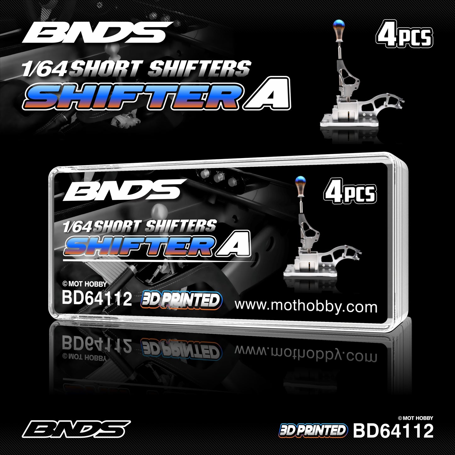 BNDS 1/64 Short Shifter Set Collection - BD64112/BD64113/BD64114/BD64115