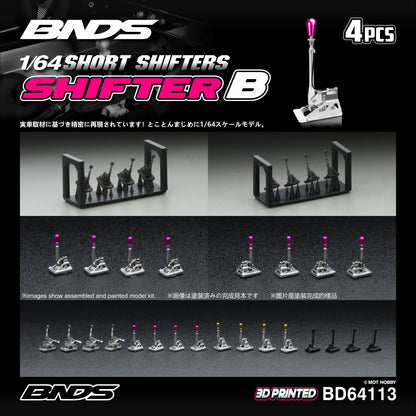 BNDS 1/64 Short Shifter Set - Shifter B (4pcs) - BD64113