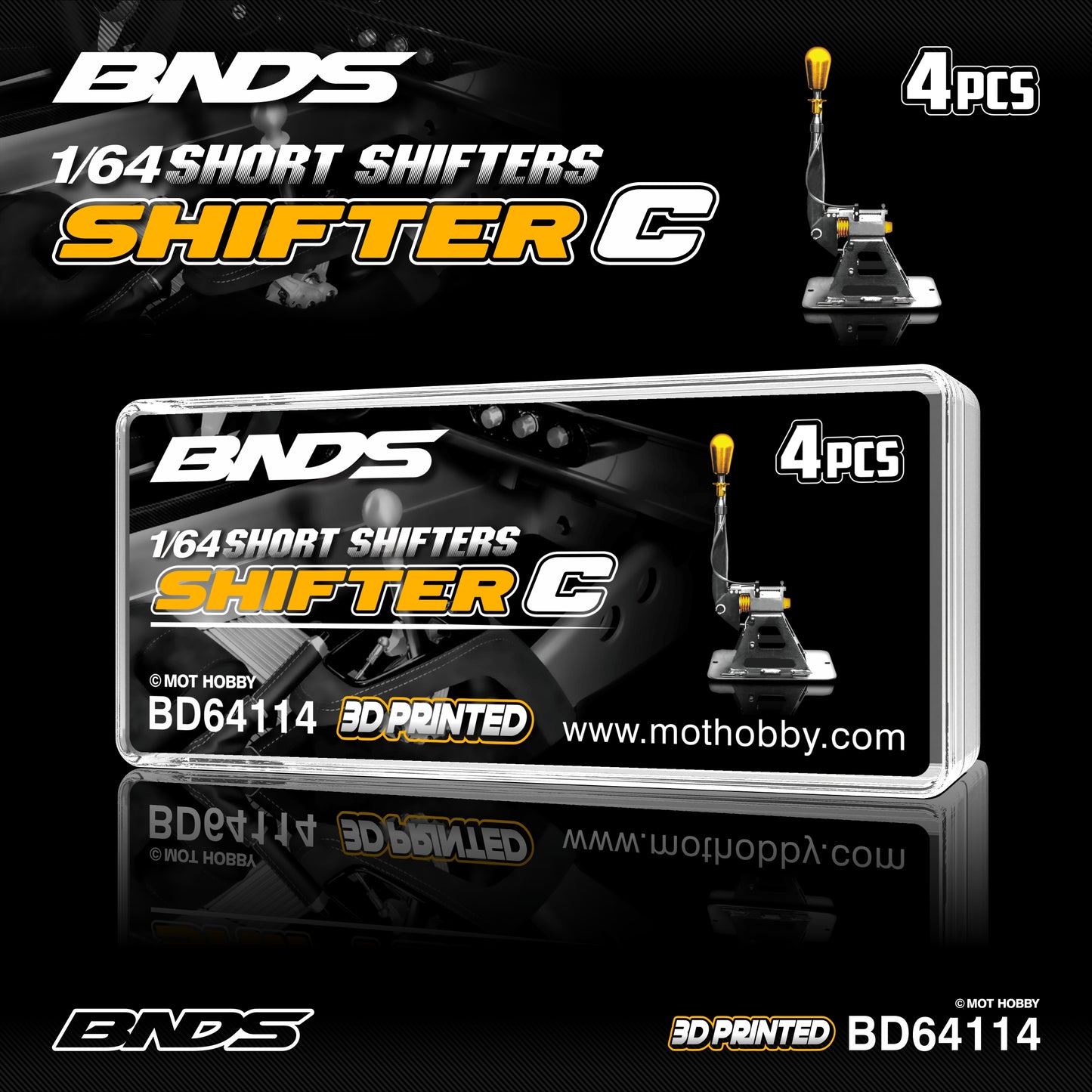 BNDS 1/64 Short Shifter Set Collection - BD64112/BD64113/BD64114/BD64115