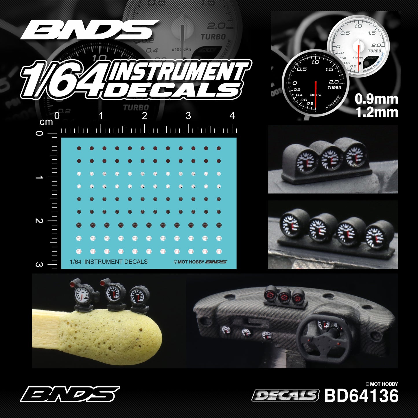 BNDS 1/64 Racing Decal Set Collection - BD64135/BD64136/BD64137/BD64138/BD64139