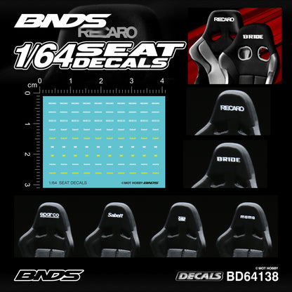 BNDS 1/64 Racing Decal Set Collection - BD64135/BD64136/BD64137/BD64138/BD64139