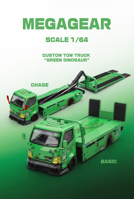Mega Gear 1/64 Custom Hauler  - Green Dino