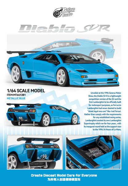 Microturbo 1/64 Custom Diablo SVR - Metallic Blue