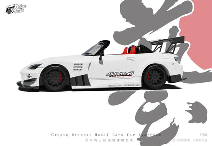 Microturbo 1/64 Custom S2000 JS Racing - Metalic White