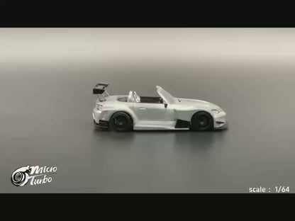 Microturbo 1/64 Custom S2000 JS Racing - Metalic White