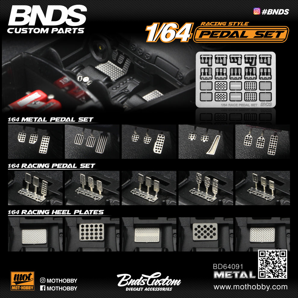 BNDS 1/64 Pedal Set - BD64091 – Mot Hobby Studio